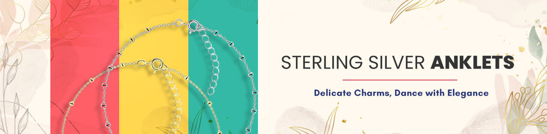 Sterling silver anklets