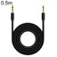 0.5m JINGHUA 6.5mm Audio Cable Male to Male Microphone Instrument Tuning Cable - British D'sire