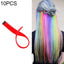 10 PCS Chemical Fiber Wig One - Step Gradient Color Single Card Wig, Stretched Length:24inches(27) - British D'sire