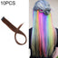 10 PCS Chemical Fiber Wig One - Step Gradient Color Single Card Wig, Stretched Length:24inches(33) - British D'sire