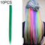 10 PCS Chemical Fiber Wig One - Step Gradient Color Single Card Wig, Stretched Length:24inches(35) - British D'sire