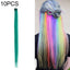 10 PCS Chemical Fiber Wig One - Step Gradient Color Single Card Wig, Stretched Length:24inches(40) - British D'sire