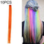 10 PCS Chemical Fiber Wig One - Step Gradient Color Single Card Wig, Stretched Length:24inches(42) - British D'sire