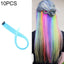 10 PCS Chemical Fiber Wig One - Step Gradient Color Single Card Wig, Stretched Length:24inches(46) - British D'sire