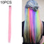 10 PCS Chemical Fiber Wig One - Step Gradient Color Single Card Wig, Stretched Length:24inches(50) - British D'sire