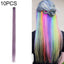 10 PCS Chemical Fiber Wig One - Step Gradient Color Single Card Wig, Stretched Length:24inches(52) - British D'sire