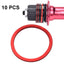 10 PCS FMFXTR Bicycle BB Middle Shaft Flying Wheel Cushion, Thickness: 1.5mm (Red) - British D'sire