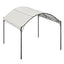 10x10ft Outdoor Metal Arched Pergola with Canopy - Pergola - British D'sire