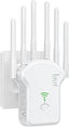 2025 Newest WiFi Extender Booster, 300Mbps WiFi Booster Range Extender,WiFi Repeater with Ethernet Port,6 *Antennas Wireless Internet Repeater Greater Coverage, Home Internet Booster, 1 - Key Setup - WiFi Extender Booster - British D'sire