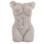 Female Figure Vase - Antique White Stoneware Decorative Vase