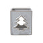 White Ceramic Tree Cut-Out Square Tealight Holder
