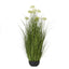 White Allium Plant In Pot Artificial Flower Stem