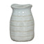 Tava Medium Hewn Vase - Grey Ceramic Decorative Vase