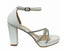 Diamante Strap Block Heel Sandals