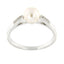 Pearlz Ocean White Freshwater Pearl and White Topaz Ring