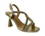 Women's Crossover Diamante Strappy Spool Heel Shoes