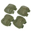 4pcs/set Sports Knee and Elbow Pads Outdoor Sport Safety Gear Drop(Army Green) - British D'sire
