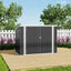5.5 x 3.5 ft Metal Garden Shed Bin Store Bike Storage with Double Door - Storage Shed - British D'sire