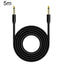 5m JINGHUA 6.5mm Audio Cable Male to Male Microphone Instrument Tuning Cable - British D'sire