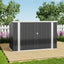 7 x 3 ft Lockable Steel Garden Metal Junk/Bike Storage Shed Charcoal Black - Storage Shed - British D'sire