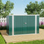 7 x 3 ft Metal Garden Bicycle Storage Shed Bike Store Outdoor Tool Bike Storage, Dark Green - Storage Shed - British D'sire