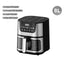 8L Smart Air Fryer Stainless Steel 2400W High Power Panoramic Window Non-Stick Basket, Spec: UK Plug(Black White Display) - British D'sire