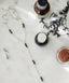 925 Sterling Silver Black Obsidian Delicate Drop Crystal Necklace - Necklaces - British D'sire