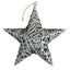 Red Hamper Antique Wash Wicker Full Star Christmas Decoration