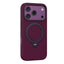 For iPhone 18 Pro / 17 Pro Mutural Cloud Matte Series Holder PU Phone Case(Dark Cherry)