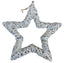 White Wash Wicker Open Star Christmas Decoration