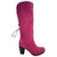 Pulpeux Fuchsia suede long leg boot - Chanii B
