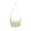 Italian Designer Leather Round Shoulder Bag Stone