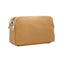 Italian Designer Leather Rectangular Triple Compartment Crossbody Tan