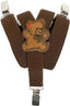 Olata Children’s Elasticated Teddy Design Y-Shape Braces/Suspenders (0-2 Years) - 2cm