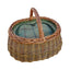 Deluxe Wicker Car Basket with Fitted Cooler