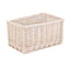 Red Hamper White Wash Storage Wicker Basket