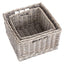 Red Hamper Square Antique Wash Unlined Storage Basket