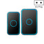 CACAZI A78 Long-Distance Wireless Doorbell Intelligent Remote Control Electronic Doorbell, Style:EU Plug(Elegant Black)