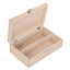 Two Bottle Clear Varnish Wooden Box