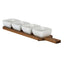 Acacia Serving Board including Four Ceramic Serving Bowls - Trinket Dish - British D'sire