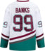 Adam Banks #99 Ice Hockey Jerseys Mighty Ducks Funny Movie Top Hip Hop Plus Size Long Sleeve Men Embroidery Sportswear - Training Jerseys - British D'sire