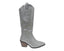 All Over Rhinestone Calf Length Zip Boots - Boots - British D'sire