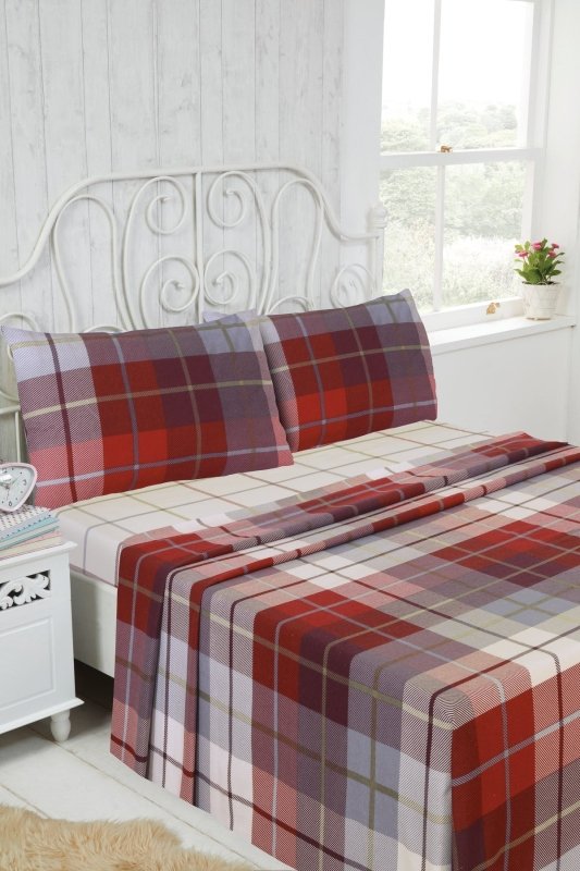 All-Season 4 PCS Comfort Brushed Cotton Bedding Set – Multiple Sizes - Home, Furniture & DIY:Bedding:Sheets - British D'sire