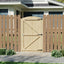 Arch Top Strong Garden Gate with Latch, 99cm W x 6cm D x 180cm H - Garden Gate - British D'sire