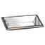 Astor Distressed Mirrored Display Tray With Wooden Detailing - Serving Tray - British D'sire