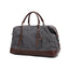 AUGUR 2012 Portable Casual Canvas Travel Handbag Baggage Shoulder Crossby Bag(Grey) - British D'sire