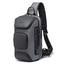 BANGE Fashion Travel Chest Bag Business Backpack Single Shoulder Bag (Grey) - British D'sire