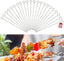 Barbecue Skewers, 22 PCS 7.87in/20cm Stainless Steel Long Skewer Reusable Metal Barbecue Skewers Grilling Shish Barbecue Skewers for Air Fryer Fruit Meat BBQ Kabob - British D'sire
