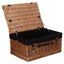 Red Hamper Double Steamed 51cm Picnic Basket