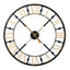 Black And Gold Skeleton Clock Home Wall Decor - Clocks - British D'sire